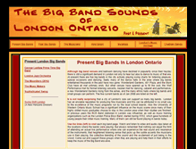 Tablet Screenshot of londonbigbands.ca